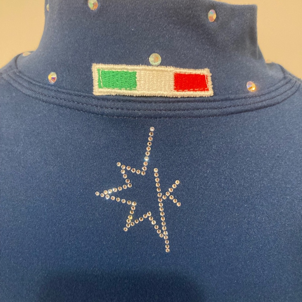 Karisma K-neck figure skating top CL/size 00 in Mito (teal)